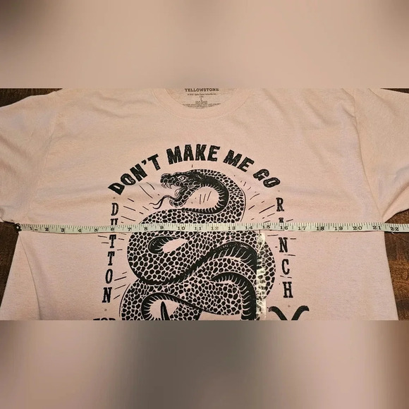 **$OLD**Yellowstone Don't Make Me Go Beth Dutton On You T-Shirt Pink Size Large - Picture 7 of 9